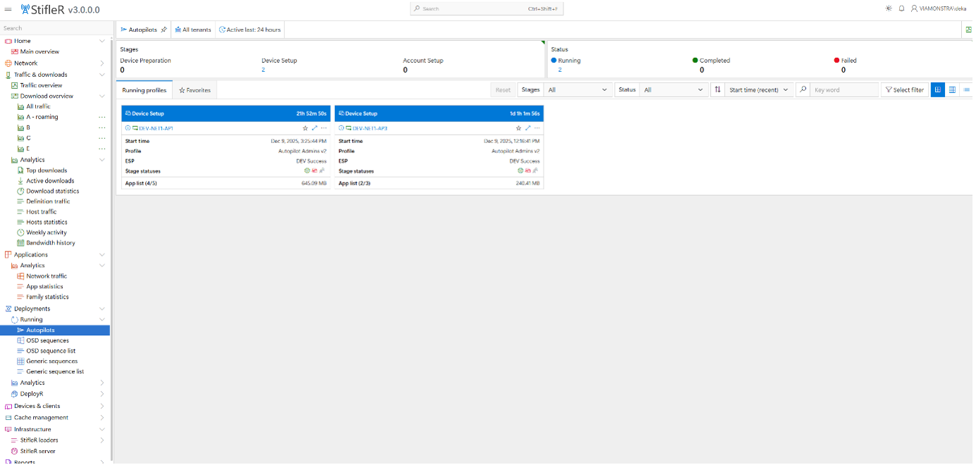 stifler-3.0-launch7.png StifleR 3.0 dashboard autopilot deployments screen capture